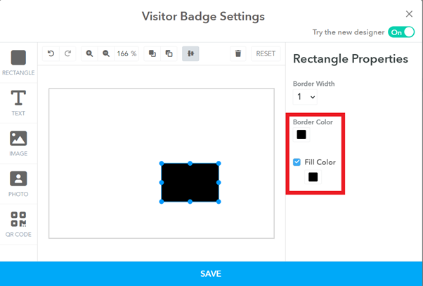 Rectangle Fill Options