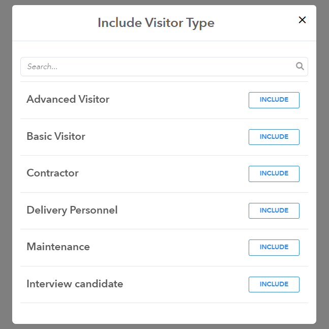 Include Visitor Type