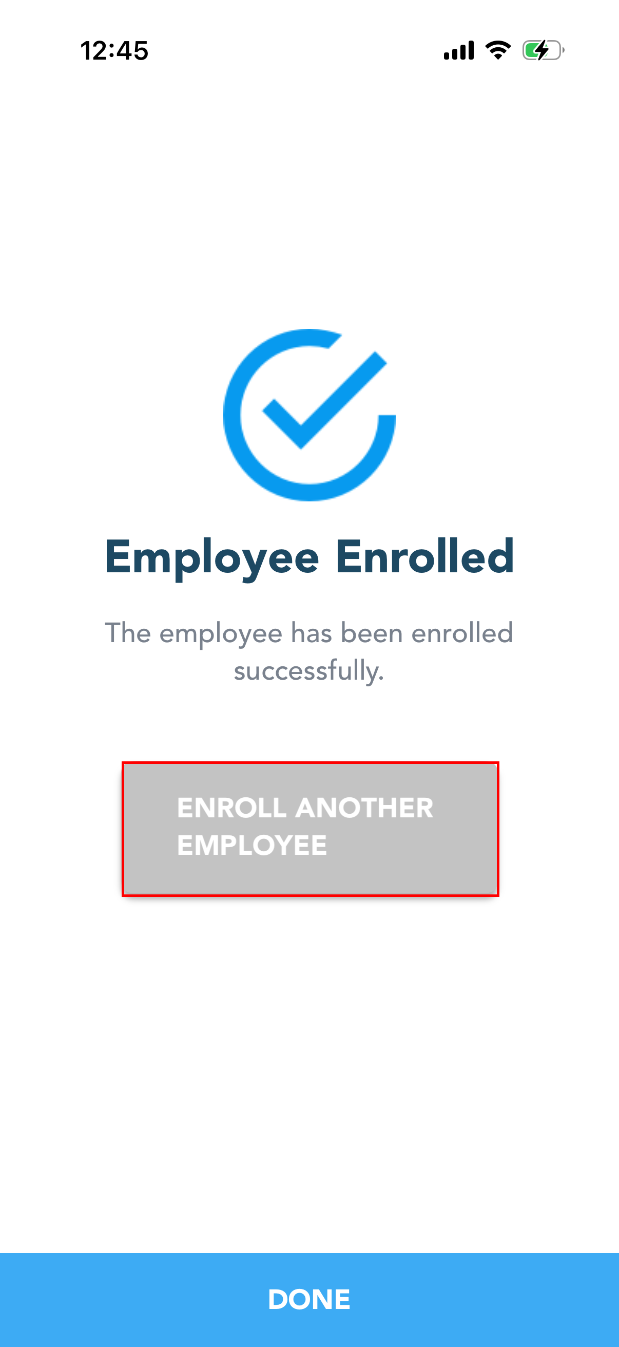 Enroll another employee