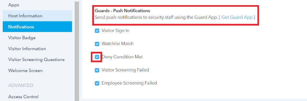 Push notifications