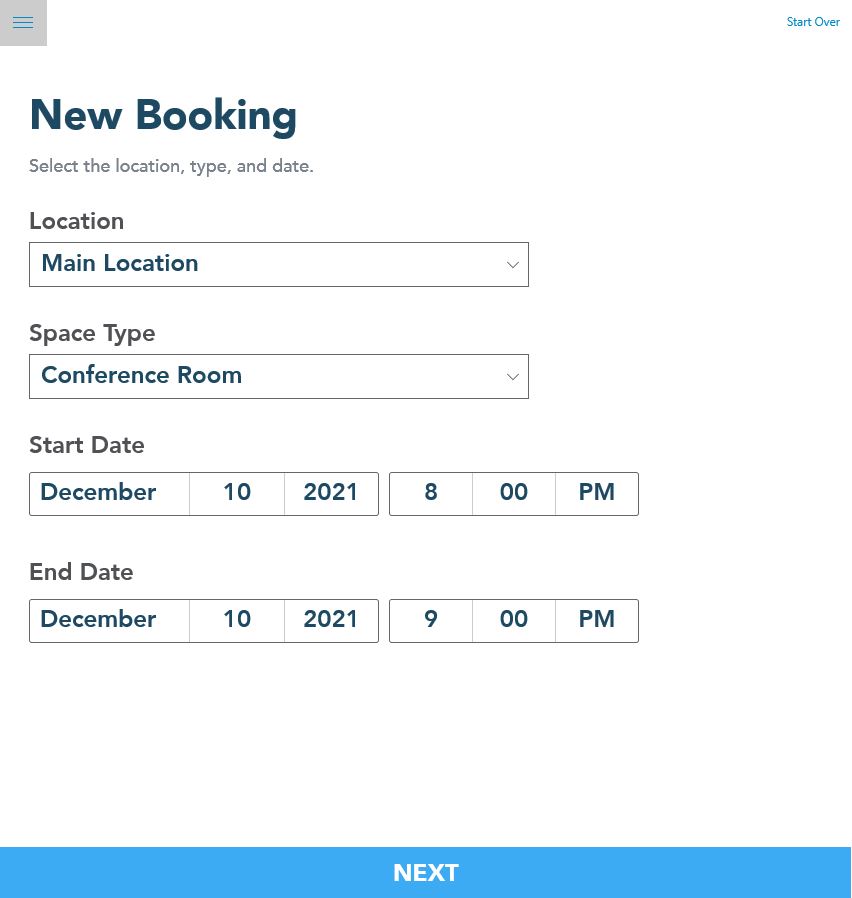 Space Booking