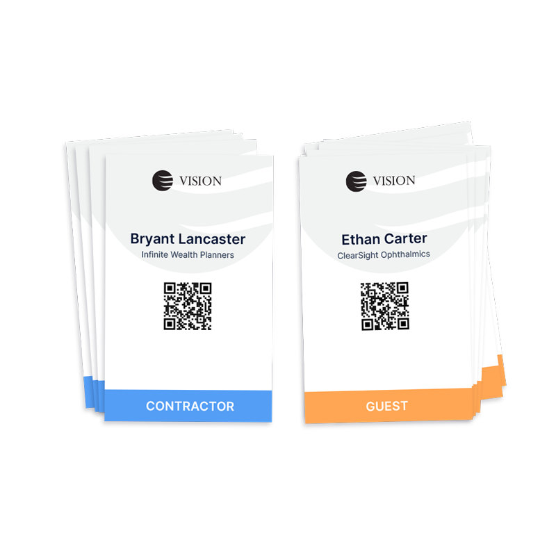 Print Conditions for Visitor Badges