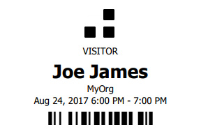 Visitor Badge